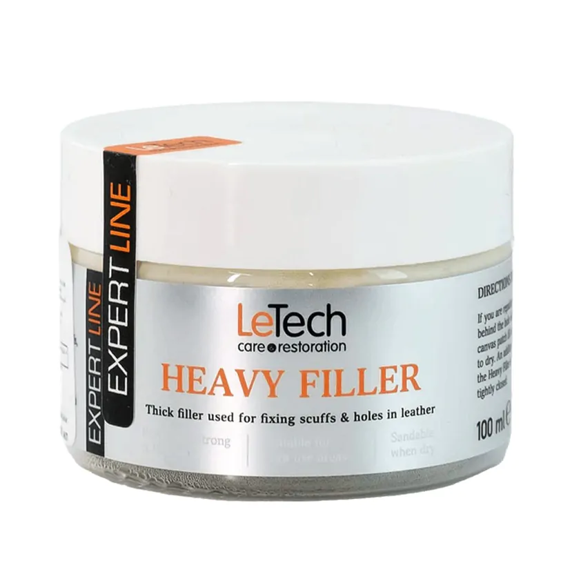 Густий ремонтний наповнювач для шкіри авто LeTech Heavy Filler 100мл