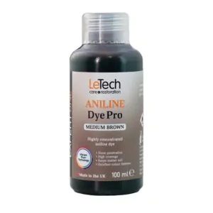 Краска анилиновая для кожи LeTech Aniline Dye Pro Expert Medium Brown 100мл (ADMB100-LT)