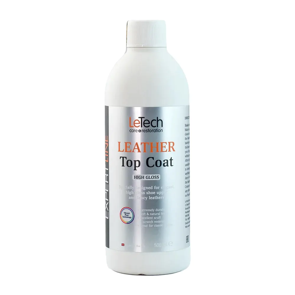 Лак для шкіри авто глянцевий LeTech Leather Top Coat High Gloss 500мл