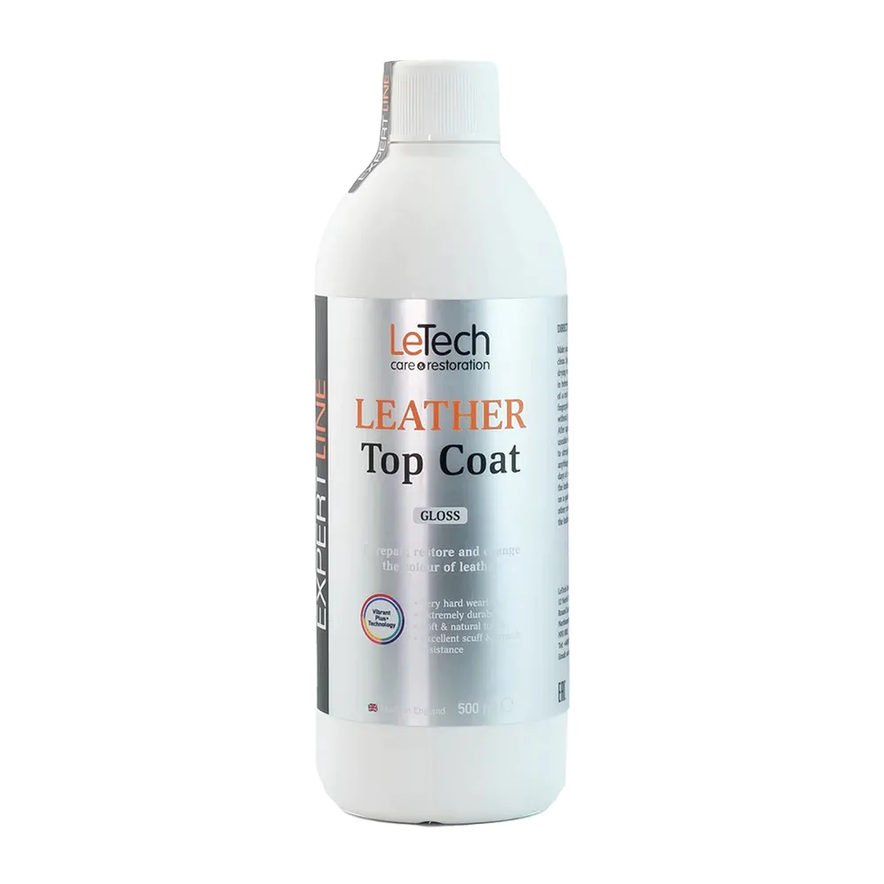 Лак для шкіри авто глянець LeTech Leather Top Coat Gloss 500мл