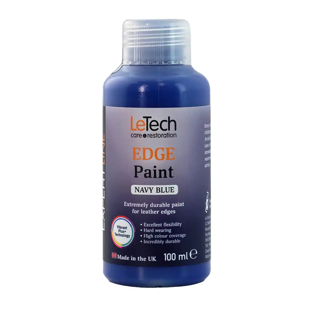 Фарба для урізу шкіри LeTech Leather Edge Paint Navy Blue 100мл