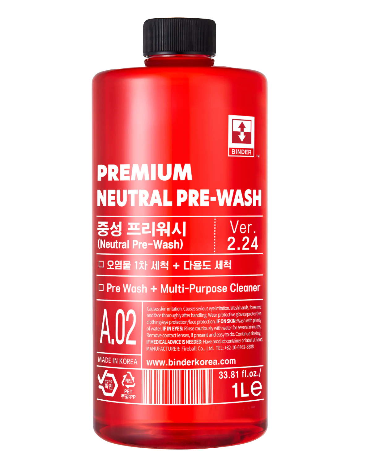 Автошампунь для попереднього миття BINDER Ph Neutral Pre-Wash 1л