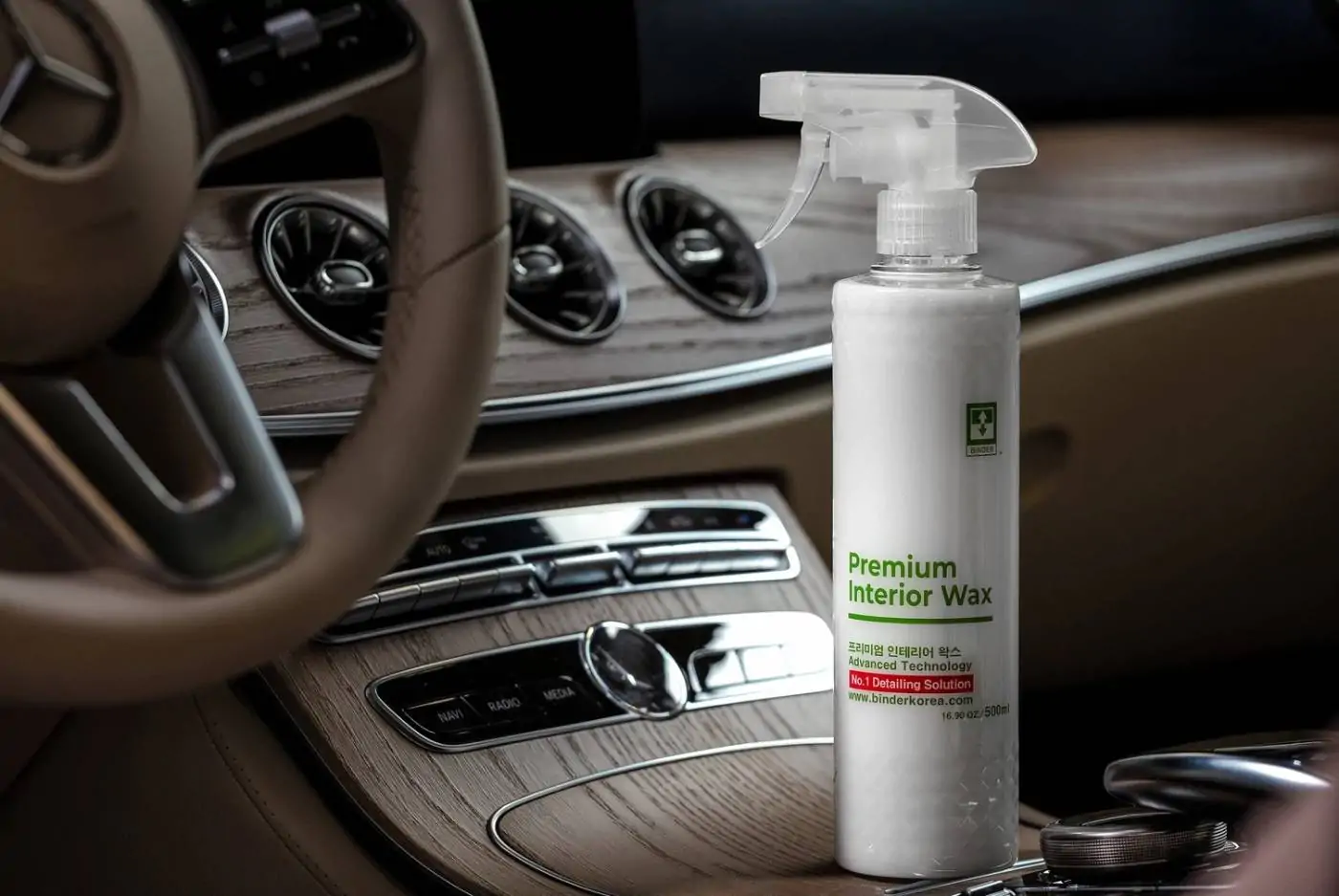 Квік-детейлер для інтер'єру BINDER Premium Interior Clean+Wax