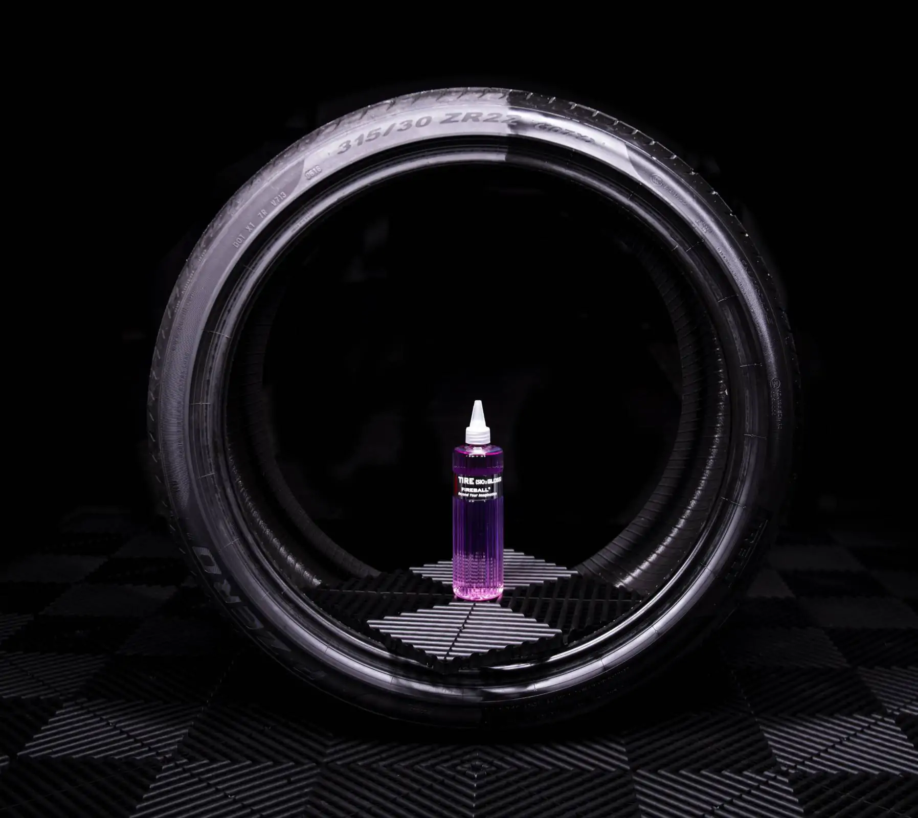 Кварцове захисне покриття для гуми, глянець FIREBALL SiO2 Tire Gloss Pink 500мл