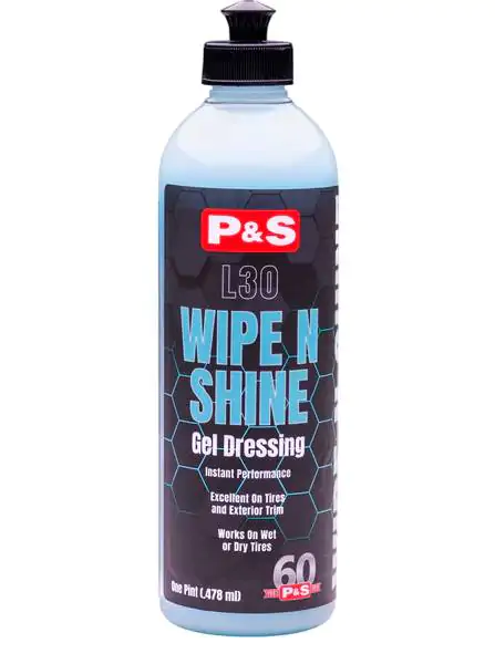 Поліроль для догляду за гумою, вінілом і пластиком, сатин P&S Wipe N Shine 473мл