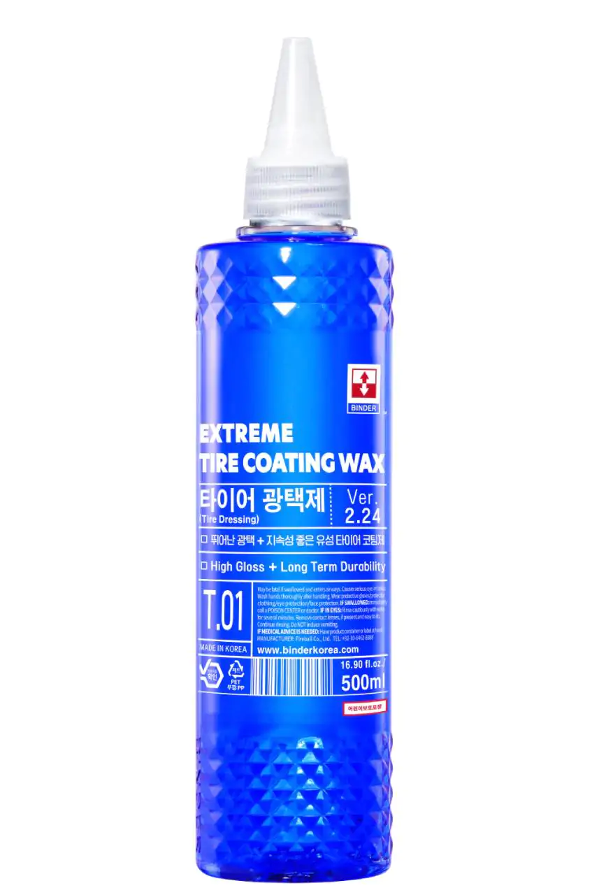 Кварцове захисне покриття для гуми BINDER SiO2 Extreme Tire Coating Wax Blue 500мл