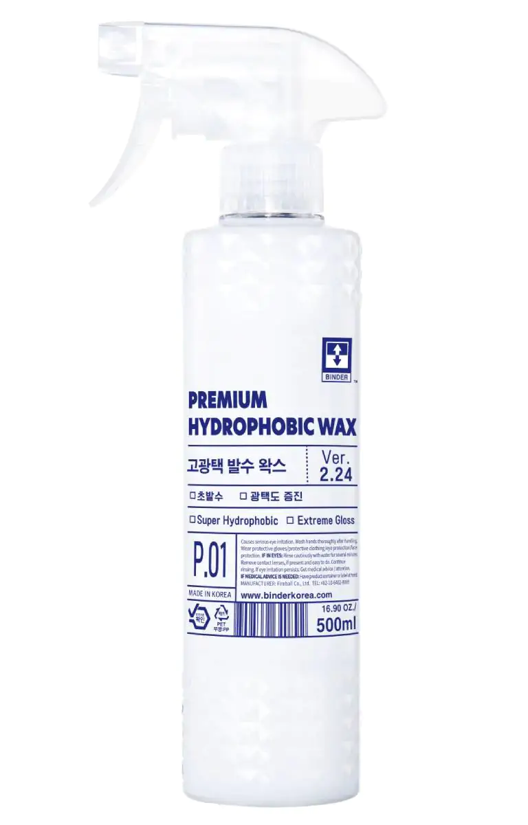 Супергідрофобний кварцовий спрей BINDER SiO2 Premium Hydrophobic Wax 500мл