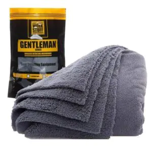 Набір мікрофібрових рушників Work Stuff Gentleman Basic Grey 40х40 см, 5шт, 350 gsm (WS062)