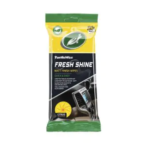 Серветки-поліроль для салону матові Turtle Wax Fresh Shine Citrus Matt Finish Wipes 24шт (54096)