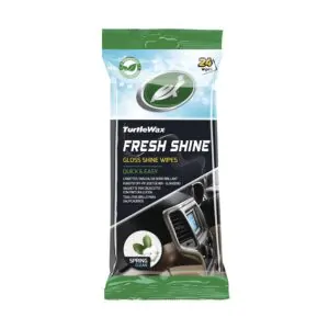 Серветки-поліроль для салону глянцеві Turtle Wax Fresh Shine Spring Gloss Wipes 24шт (54095)