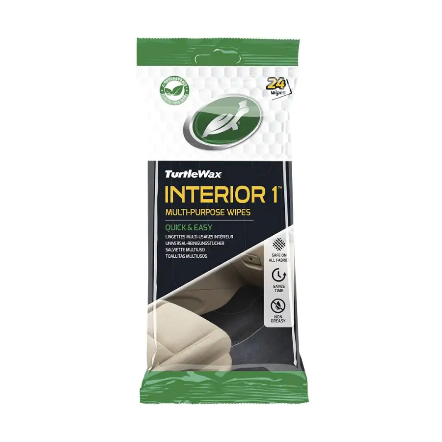 Серветки очисні для салону Turtle Wax Interior 1 Wipes 24шт (54094)
