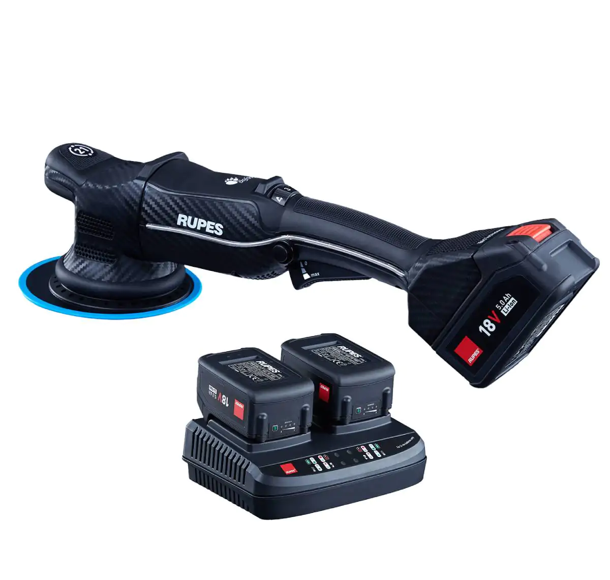 Акумуляторна полірувальна машина з ексцентриковим приводом RUPES BigFoot iBrid Polisher HLR21 STD (HLR21/CB2/STD)