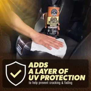 Серветки для догляду за шкірою в тубусі Chemical Guys Leather Quick Detailer 30шт (PMW_CSPI216_30)