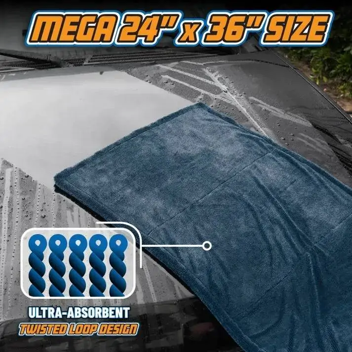 Рушник для сушки з мікрофібри Chemical Guys Megalodon Microfiber Drying Towel 61x91см (MIC531)
