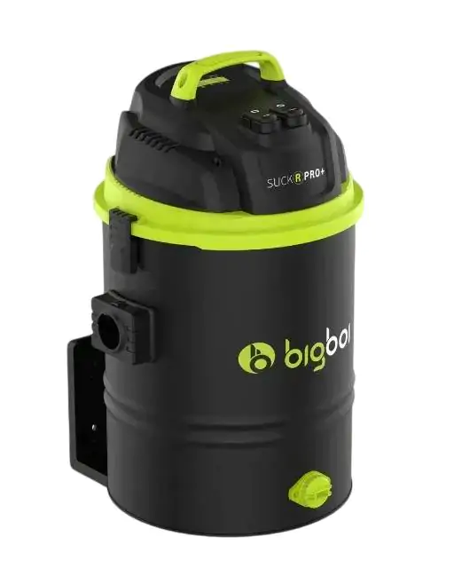Професійний пилосос вологе-сухе прибирання Bigboi SUCKRPROPLUS+ Настінне кріплення, Два двигуни по 1200Вт (SUCKRPROPLUS)