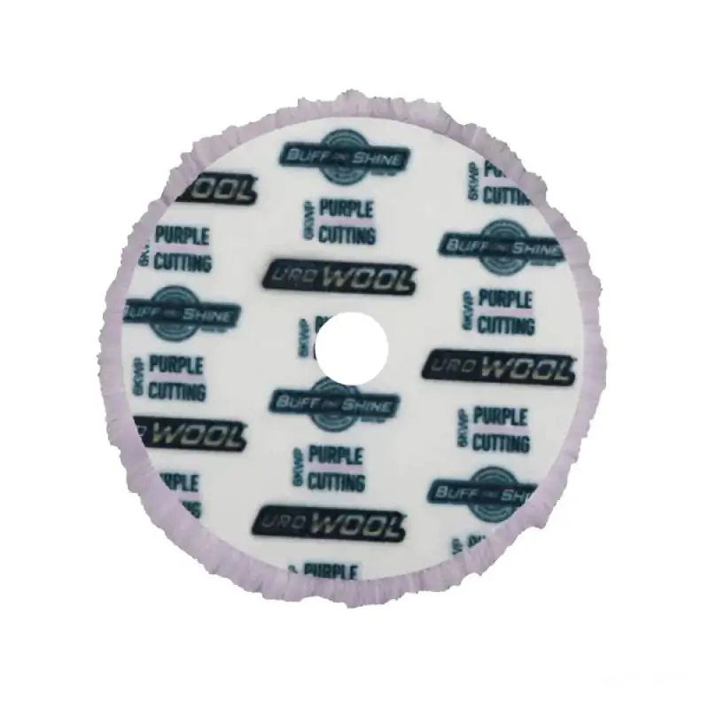Хутряний круг для однокрокового полірування Buff and Shine Uro-Wool Purple Wool Pad 125мм (5KWP)