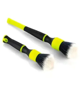 Набір пензлів з синтетичного ворсу Detail Factory TriGrip Ultra-Soft (Лайм/Чорний) (DEF-1075)