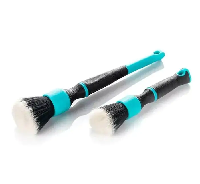 Набір пензлів з синтетичного ворсу Detail Factory TriGrip Synthetic Bristles Brush Set (Бірюзовий/Чорний) (DEF-1088)