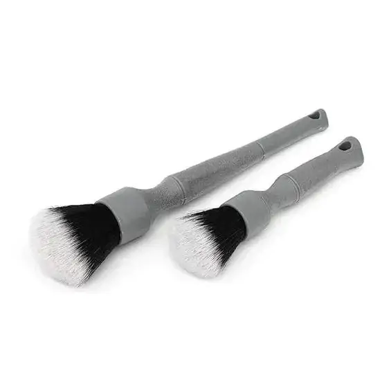 Набір пензлів з синтетичного ворсу Detail Factory TriGrip Ultra-Soft (Сірий) (DEF-1025)