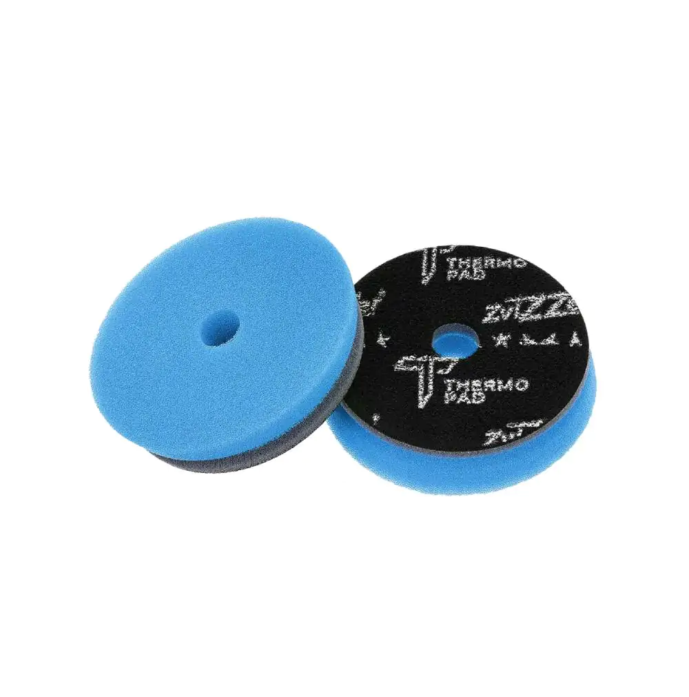 Полірувальний круг з екстратвердого поролону ZviZZer Thermo Allrounder Pad Pre Cut, Blue Ø75 mm