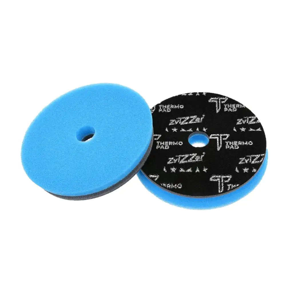 Полірувальний круг з екстратвердого поролону ZviZZer Thermo Allrounder Pad Pre Cut, Blue Ø125 mm