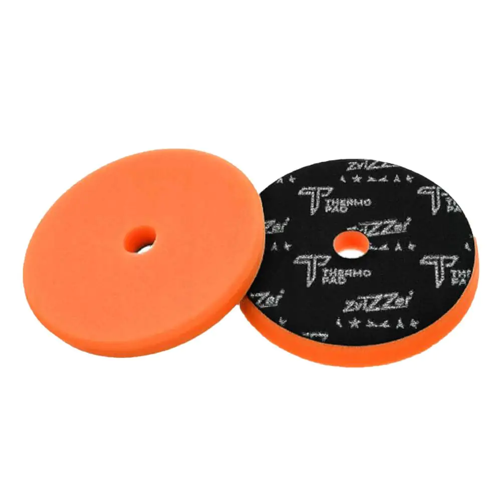 Полірувальний круг для ексцентрика середньої жорсткості ZviZZer THERMO Trapez Orange Pad Ø125 mm