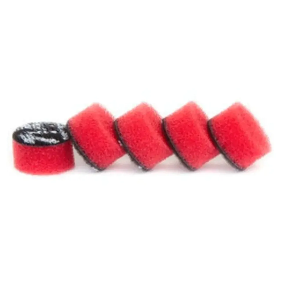 Полірувальний круг з твердого поролону ZviZZer Mini Polishing Sponge Red Ø15 мм, 5 шт. (ZVPSMini15HC)