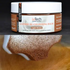 Бальзам для відновлення кольору світло-коричневої шкіри авто LeTech Leather Re-Colouring Balm Light Brown 200мл