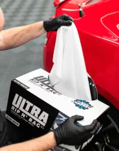 Набір мікрофібрових рушників в рулоні The Rag Company Rip N Rag Ultra XL RC білий 40х40см, 50шт
