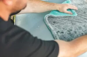 Рушник мікрофібровий для сушки авто The Rag Company The Liquid8r Бірюзовий 50см*60см