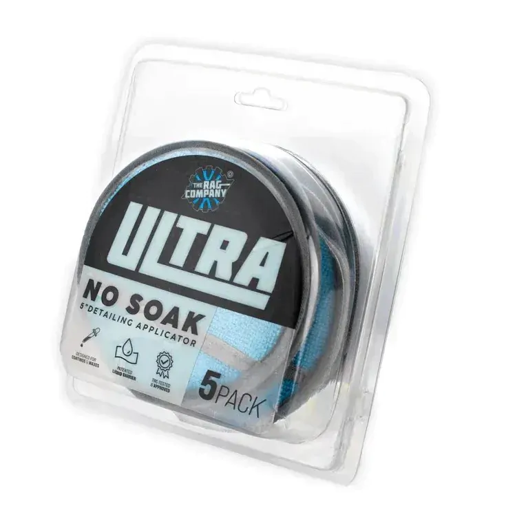 Набір аплікаторів для нанесення засобів The Rag Company Ultra No Soak Round Coating Applicator 5шт (TRC-1229)
