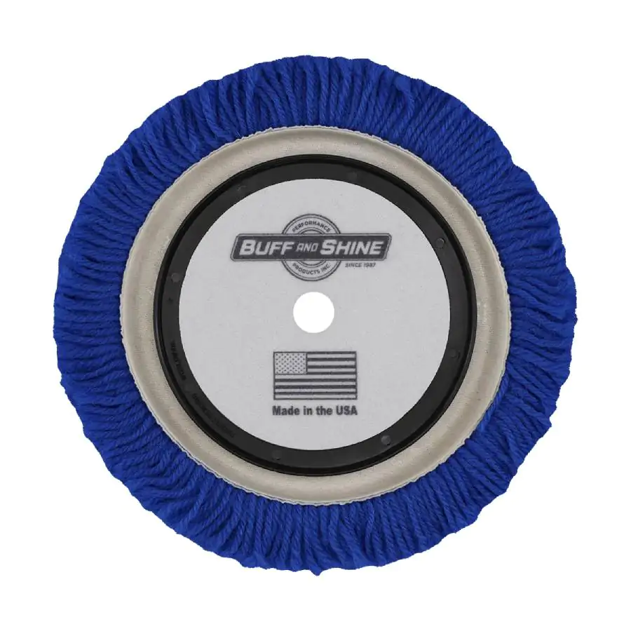 Вовняний ріжучий круг з центральним кільцем Buff and Shine 100% Blue Wool 4-Ply Twist 150мм (753RB)